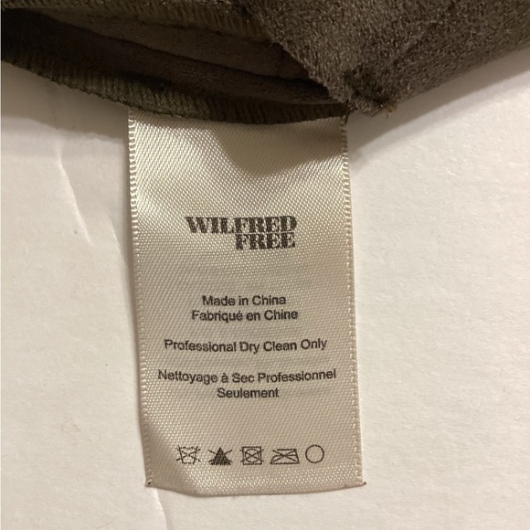 Aritzia Wilfred Free Nori Shift Suede Dress Size Large - Picture 10 of 10